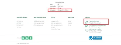 Thông báo trả về thành công