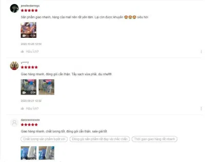 Đánh giá của khách hàng trên Shopee (nguồn: BlogAnChoi).