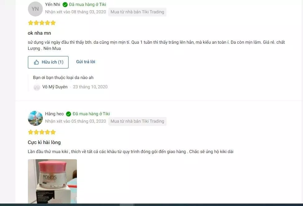Phản hồi tích cực của khách hàng trên Tiki (nguồn: BlogAnChoi). Phản hồi tích cực của khách hàng trên Tiki (nguồn: BlogAnChoi).
