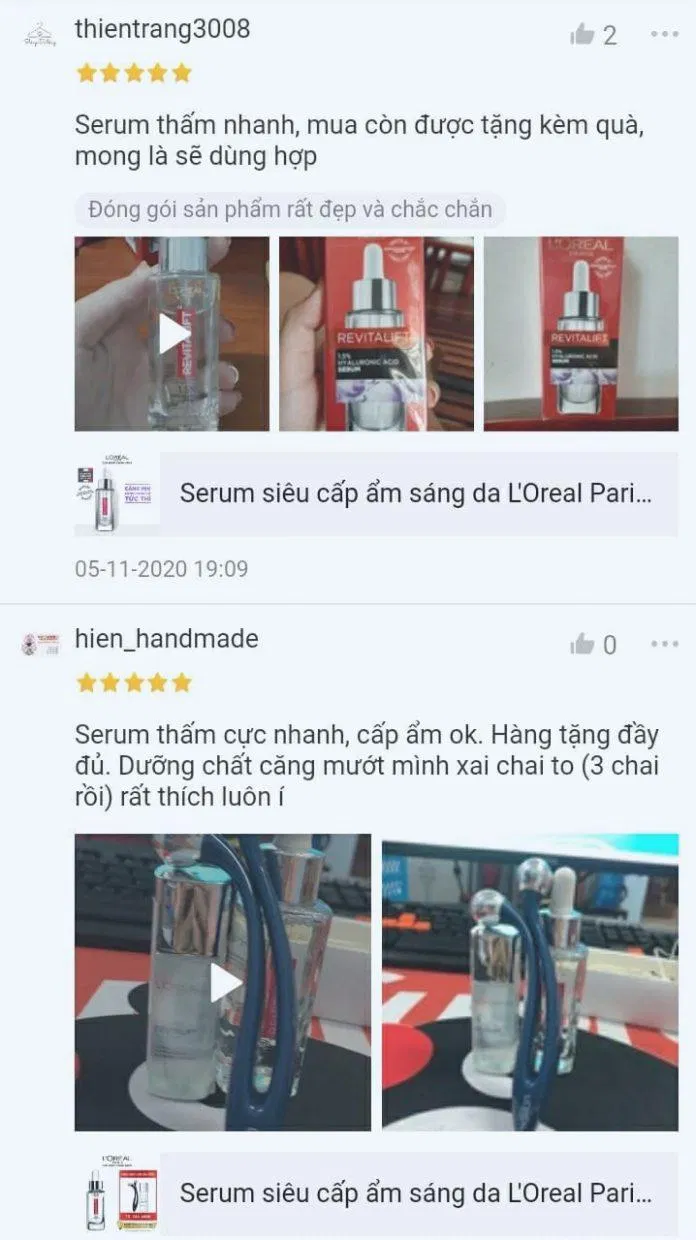 Phản hồi của khách hàng sau khi mua sản phẩm (ảnh: BlogAnChoi)