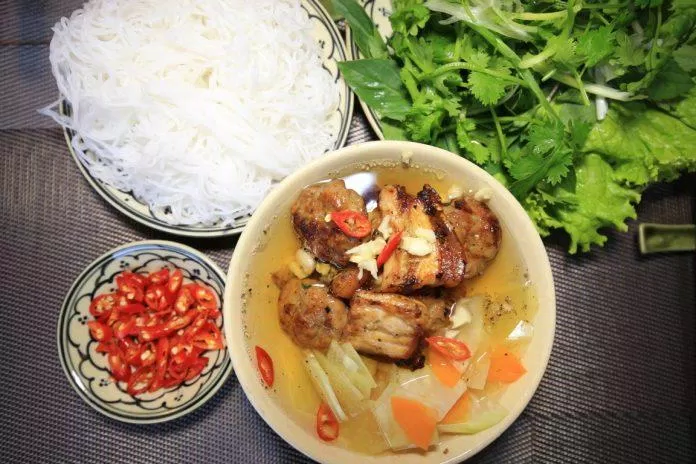 Bún chả quạt Ninh Bình. (Nguồn: Internet)