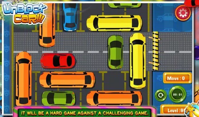 Giao diện của game Unblock Car (iOS/Android) (Ảnh: internet)