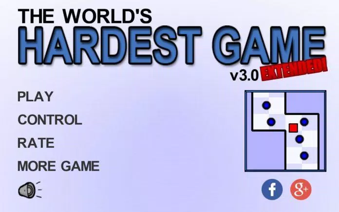 Giao diện của game The World’s Hardest Game (Ảnh: internet)