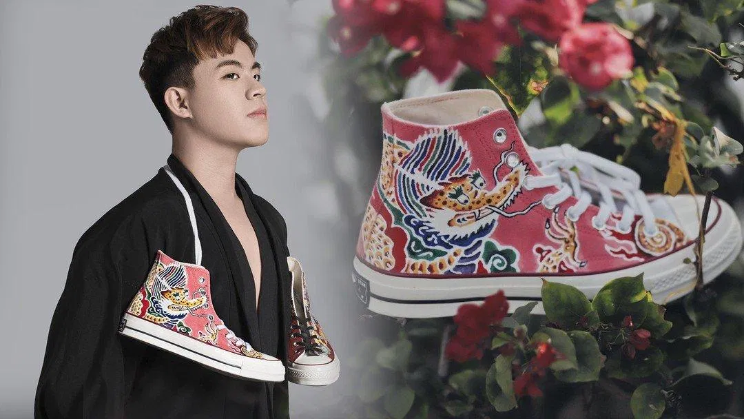 Chàng trai La Quốc Bảo và ý tưởng thiết kế giày Converse phiên bản Việt. (Ảnh: Internet)