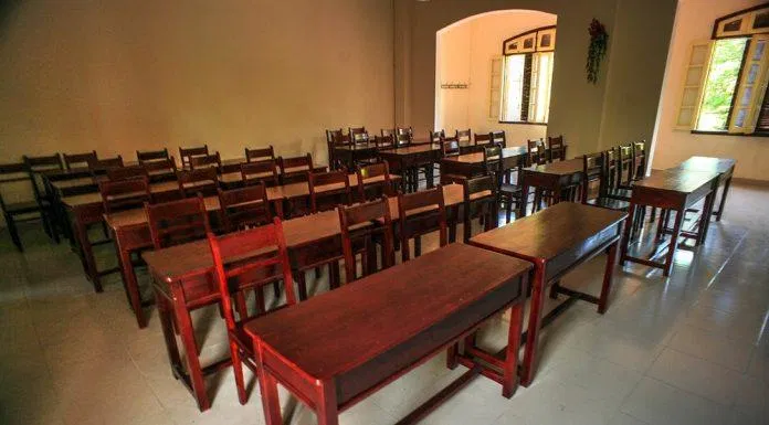 Không gian phòng học tại trường Quốc Học Huế (nguồn: Internet)