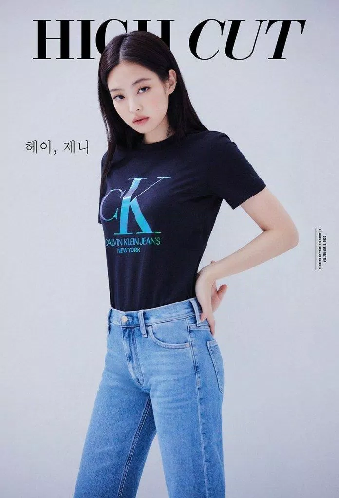 Jennie trên tạp chí High Cut cùng Calvin Klein Jeans (Nguồn: Internet)