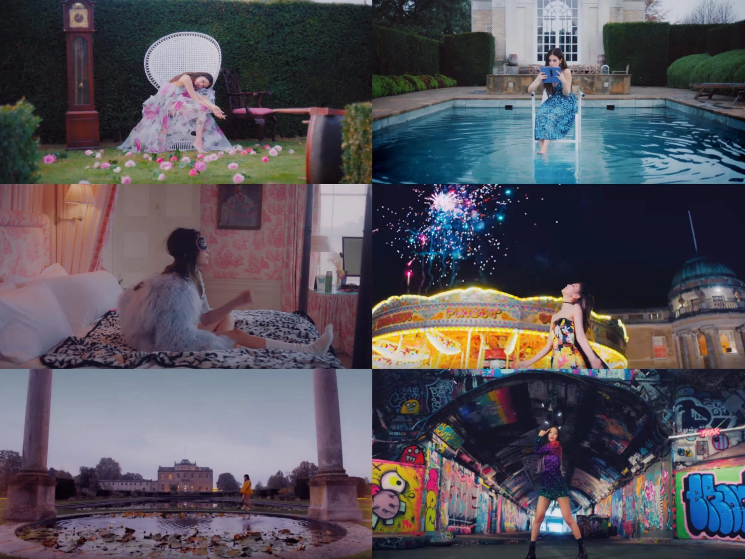 Jennie với khung cảnh tuyệt đẹp trong MV Solo. (Nguồn: Internet)