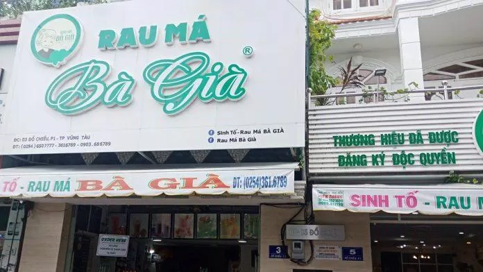 Quán Rau Má Bà Già nổi tiếng (ảnh: internet)