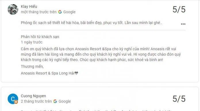 Review Anoasis Beach Resort (Ảnh Internet)