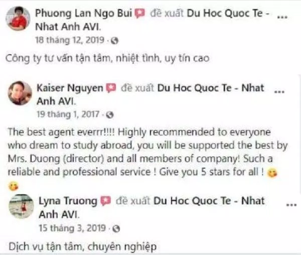 Review Công ty Tư vấn Du học Tân Việt (Ảnh Internet)