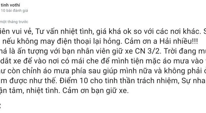 Đánh giá của khách hàng về Trung tâm bảo hành One. (Ảnh: Internet)