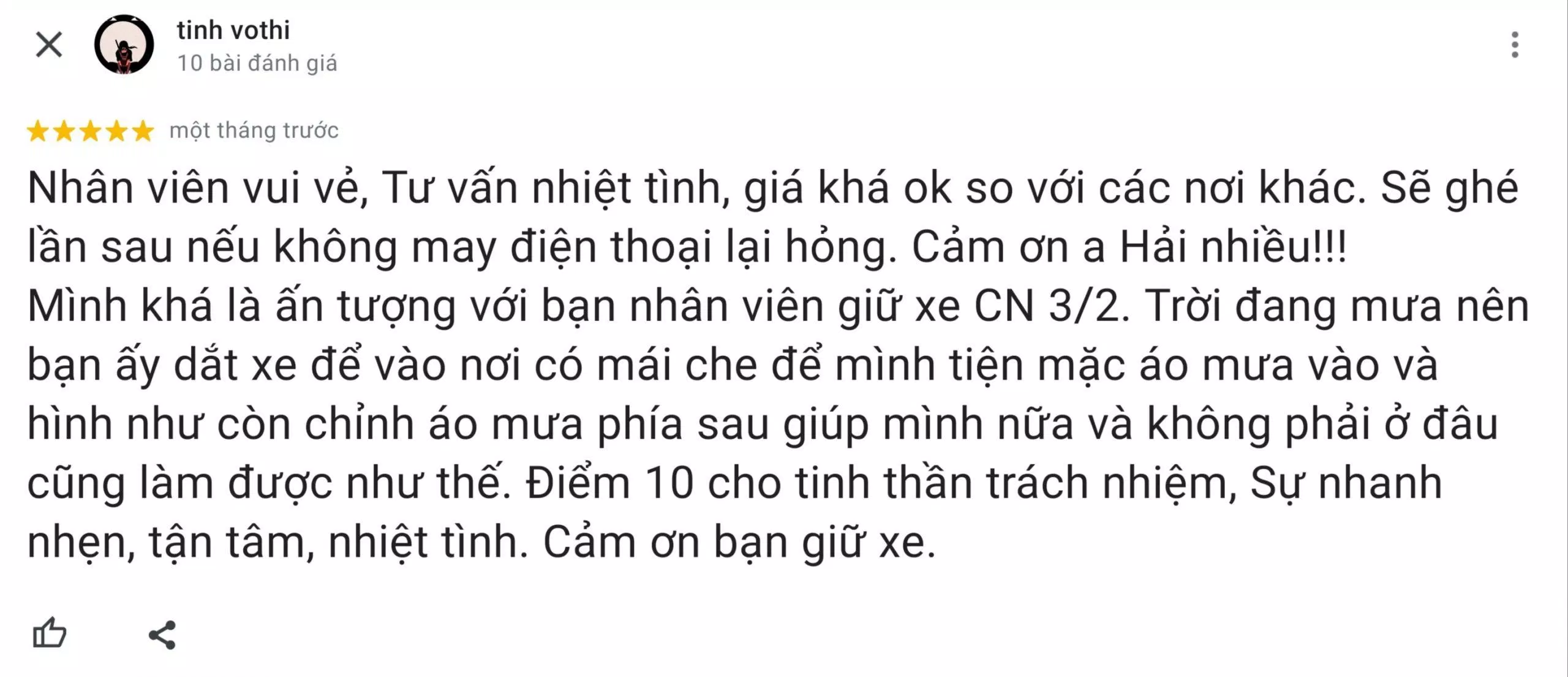 Đánh giá của khách hàng về Trung tâm bảo hành One. (Ảnh: Internet)