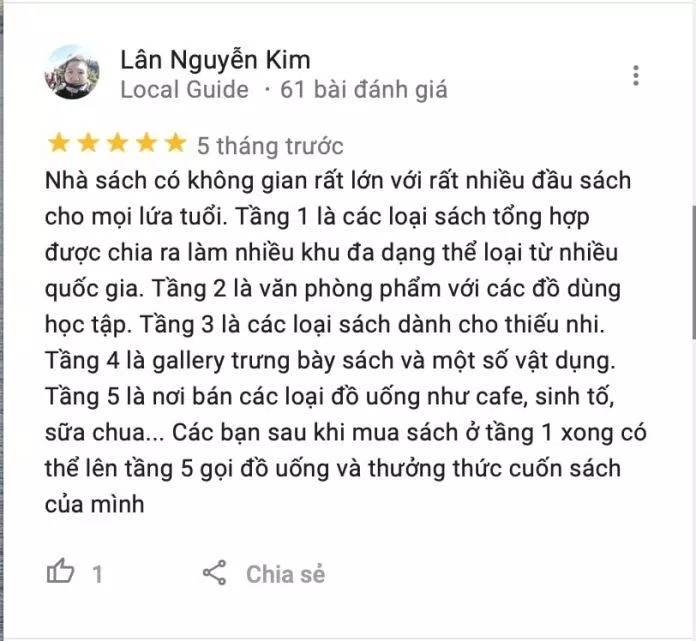Review Nhà sách Cá Chép Hà Nội (Ảnh Internet)