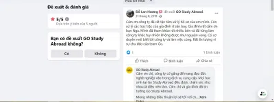 Công ty Tư vấn Du học GO STUDY ABROAD nhận được sự công nhận của các bạn học sinh (Ảnh Internet) Công ty Tư vấn Du học GO STUDY ABROAD nhận được sự công nhận của các bạn học sinh (Ảnh Internet)