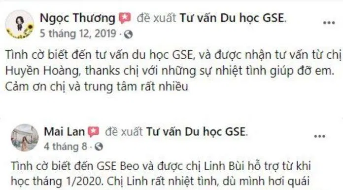 Công ty Tư vấn Du học GSE-BEO nhận được các phản hồi tích cực từ các học viên (Ảnh Internet)