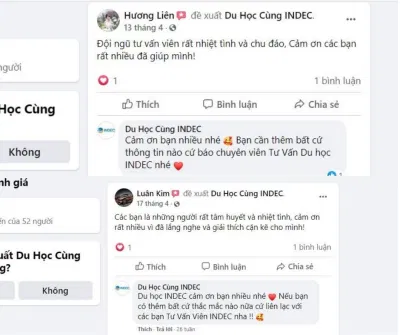 Công ty Tư vấn Du học INDEC nhận được sự tin tưởng từ các học viên (Ảnh Internet)
