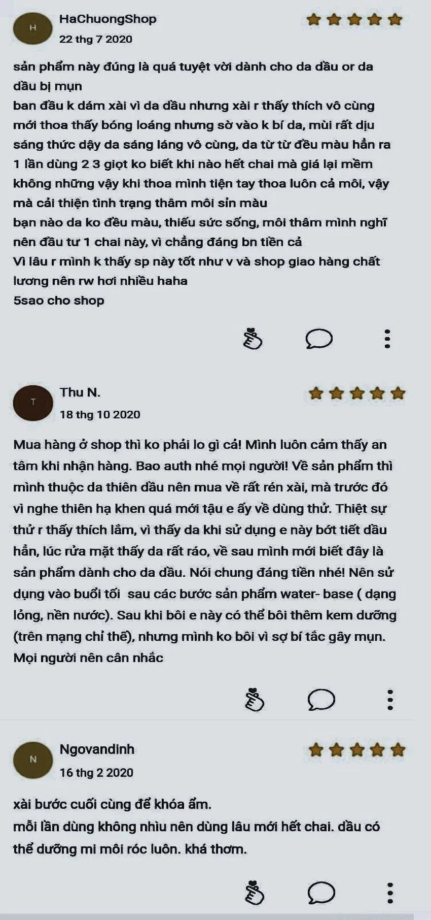 Đanh giá của khách mua hàng trên Lazada (ảnh: BlogAnChoi)