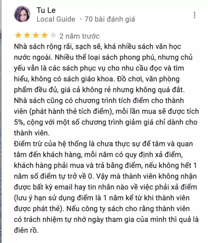 Review Nhà sách Phương Nam Hà Nội (Ảnh Internet)