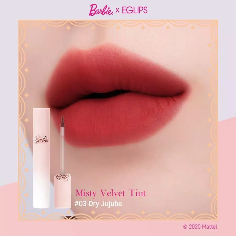 Son kem lì Eglips Barbie Misty Velvet Tint Màu 03 (Nguồn: Internet).