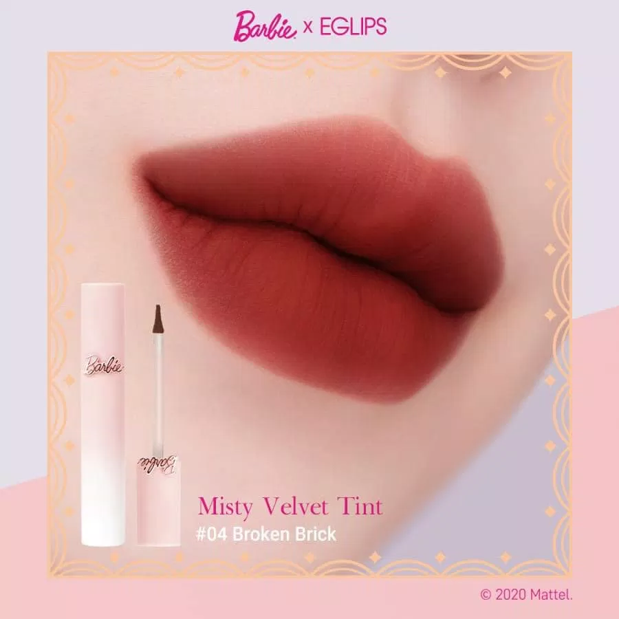 Son kem lì Eglips Barbie Misty Velvet Tint Màu 04 (Nguồn: Internet).