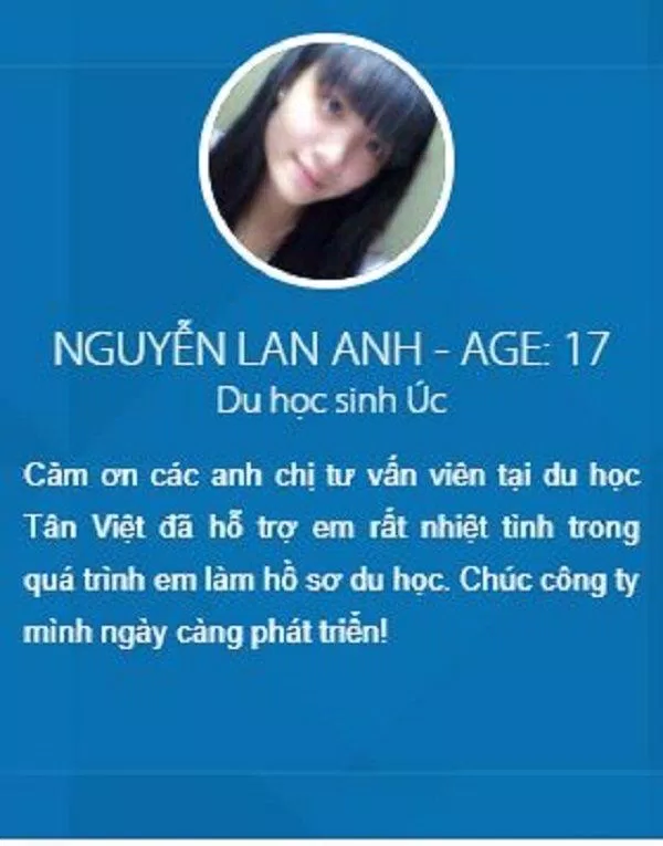 Review Công ty Tư vấn Du học Tân Việt (Ảnh Internet) Review Công ty Tư vấn Du học Tân Việt (Ảnh Internet)