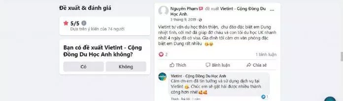 Công ty Tư vấn Du học Vietint nhận được sự công nhận của các bạn trẻ (Ảnh Internet)