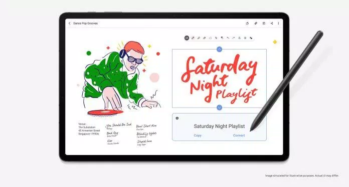 Bút S Pen đa dụng trên Galaxy Tab S7 Plus. (Nguồn: Internet)