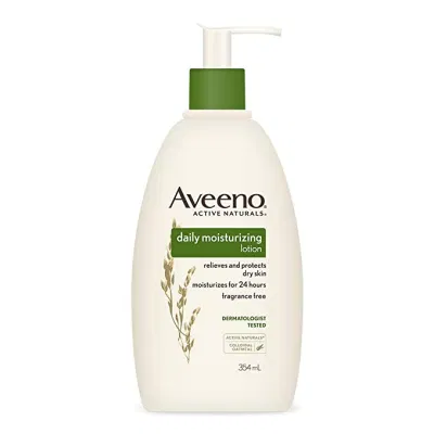 Sữa dưỡng thể Aveeno Daily Moisturizing Lotion có chiết xuất bột yến mạch giúp nuôi dưỡng và cấp ẩm sâu nhiều giờ liên cho da. (Nguồn: Internet)
