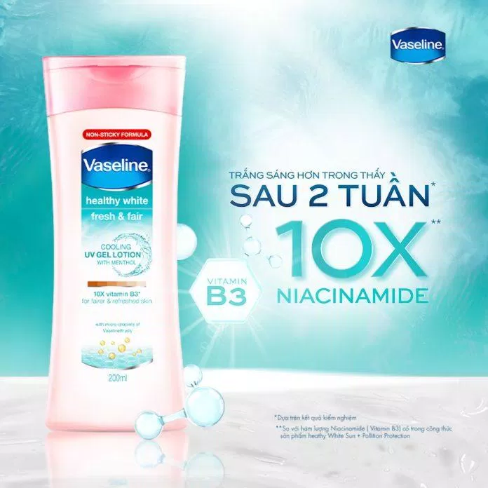 Gel Tuyết Vaseline Healthy White Fresh & Fair Cooling UV Gel Lotion là sản phẩm mới nhất, siêu phẩm của mùa hè năm nay. (Nguồn: Internet)