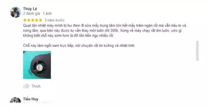 Đánh giá của khách hàng về Laptop Xanh. (Ảnh: TinhVe)