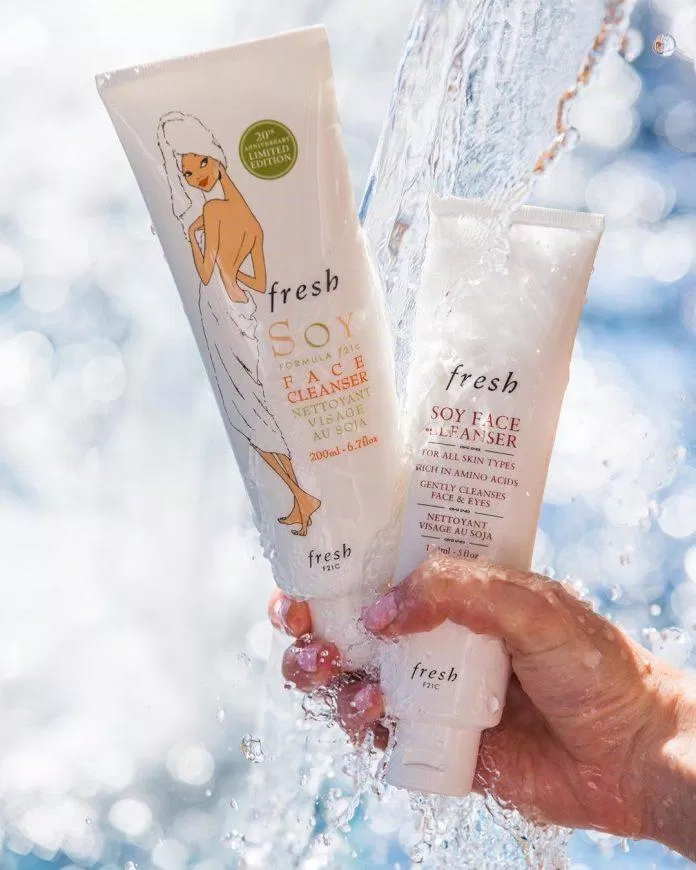 Sữa rửa mặt đậu nành Fresh Soy Face Cleanser sở hữu những sản phẩm vô cùng lành tính cho da (Nguồn: Internet).