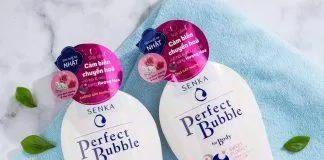 sữa tắm dưỡng ẩm Senka Perfect Bubble For Body Sweet Floral