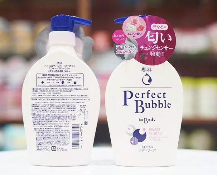 "Ngoại hình" của Sữa tắm dưỡng ẩm Senka Perfect Bubble for Body Sweet Floral (ảnh: internet)