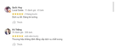 Đánh giá của khách hàng dành cho Trường Thịnh Group