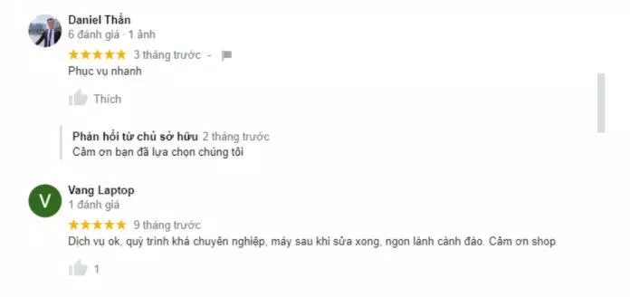 Đánh giá khách hàng dành cho Thiên Ân
