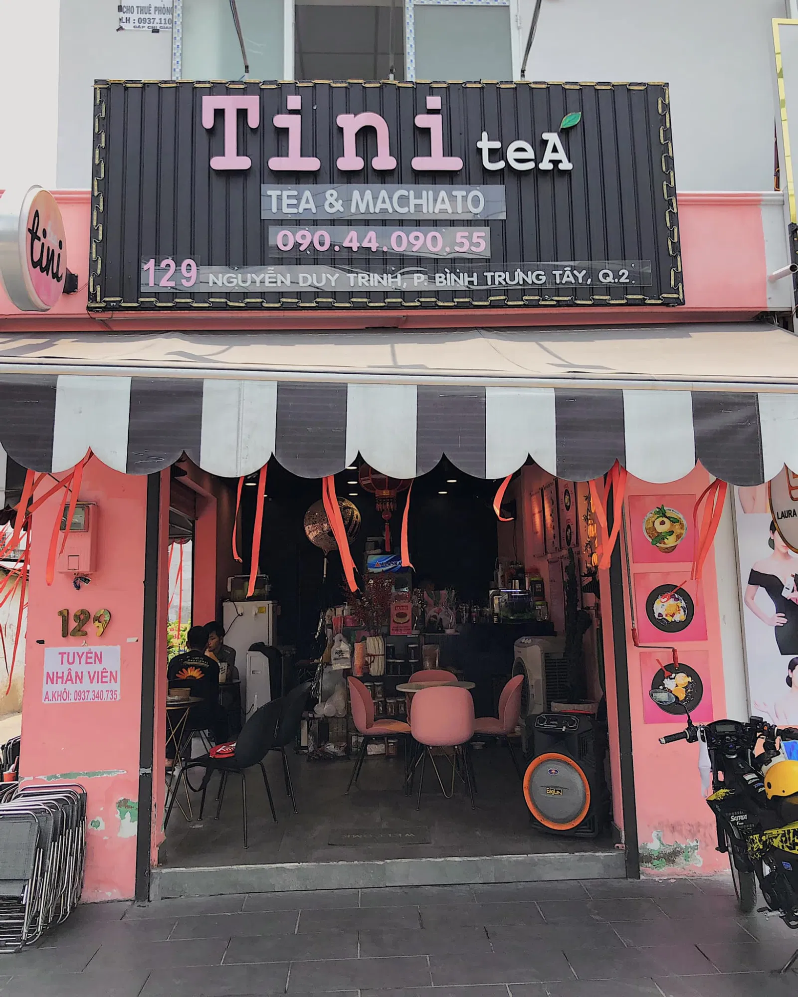Tini Tea có không gian nhỏ nhắn (Ảnh: Internet).