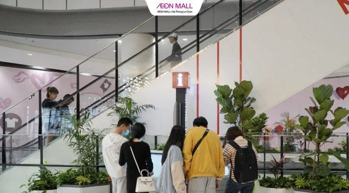 AEON MALL Hải Phòng được thiết kế rất đẹp, góc nào cũng có thể sống ảo. (Ảnh: Internet)