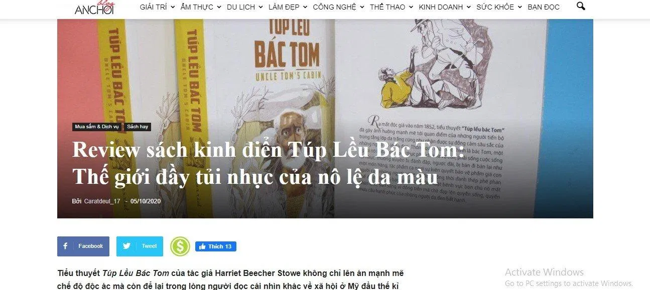 Bài viết đầu tiên của tôi được "xuất bản" rồi (Ảnh: BlogAnChoi)