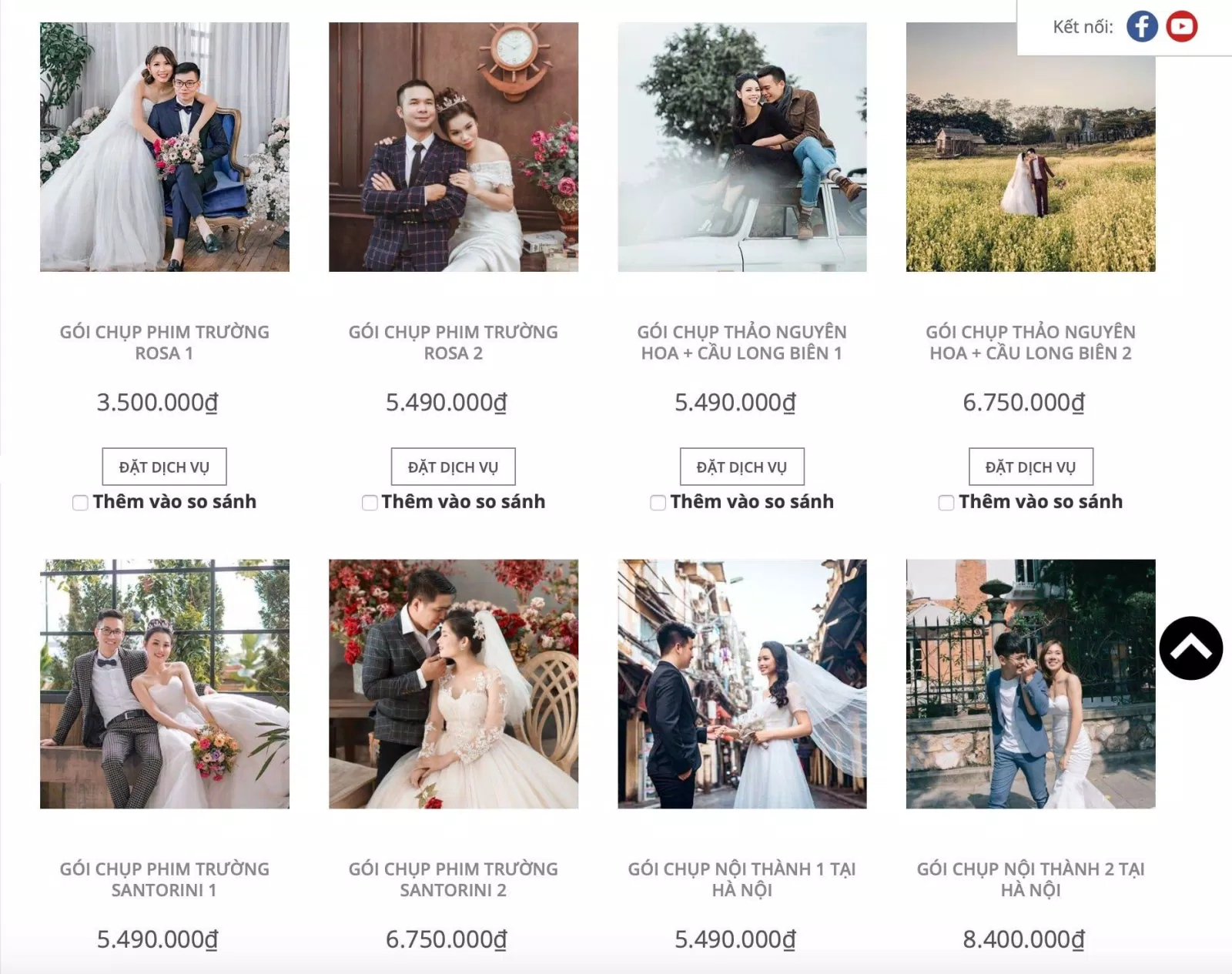 Bảng giá dịch vụ của Yêu Media Studio (Ảnh BlogAnChoi)