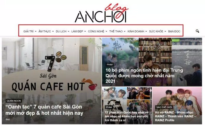BlogAnChoi rất đa dạng các chuyên mục (Ảnh: BlogAnChoi)