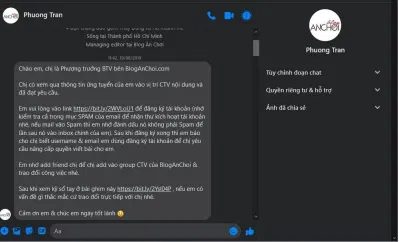 Ngày biết tin trúng tuyển vào BlogAnChoi, niềm vui như vỡ òa. (Ảnh: BlogAnChoi)