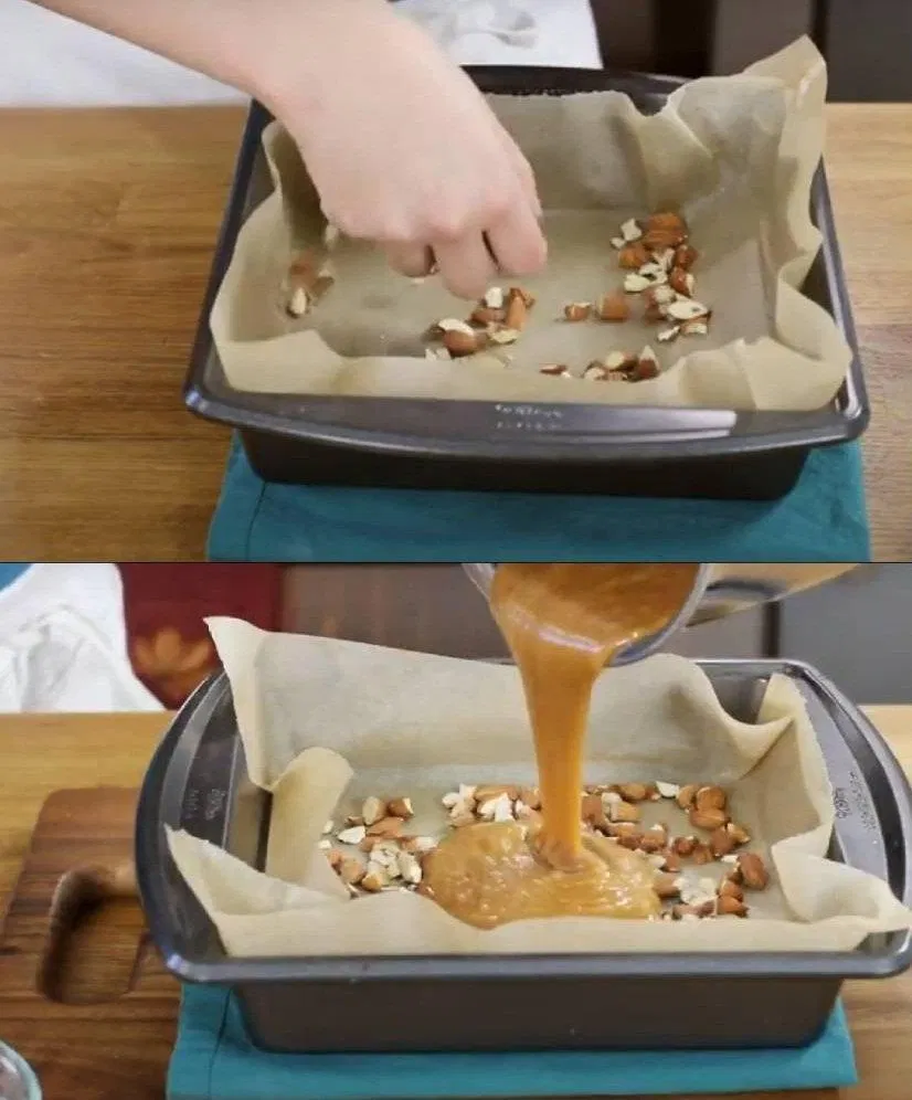 Bạn có thể rắc hạt sẵn trước khi đun nước đường cũng được nhé (Ảnh: Sugar Spun Run). Bạn có thể rắc hạt sẵn trước khi đun nước đường cũng được nhé (Ảnh: Sugar Spun Run).