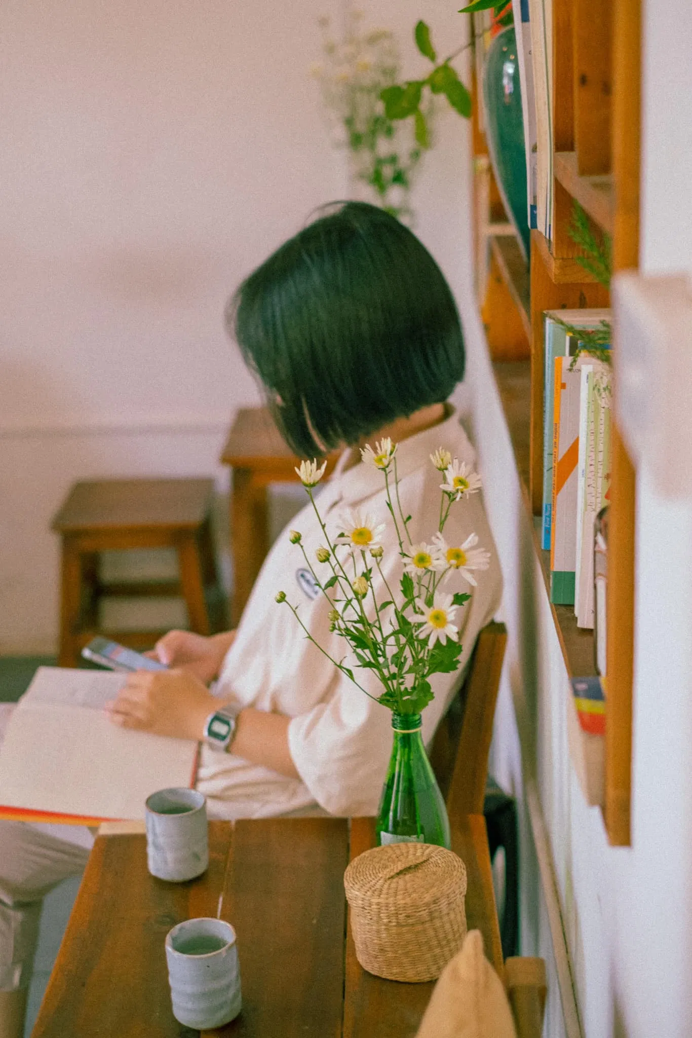 Ga Kafe vừa là cafe mèo vừa là cafe sách (Ảnh: Facebook Ga Kafe)