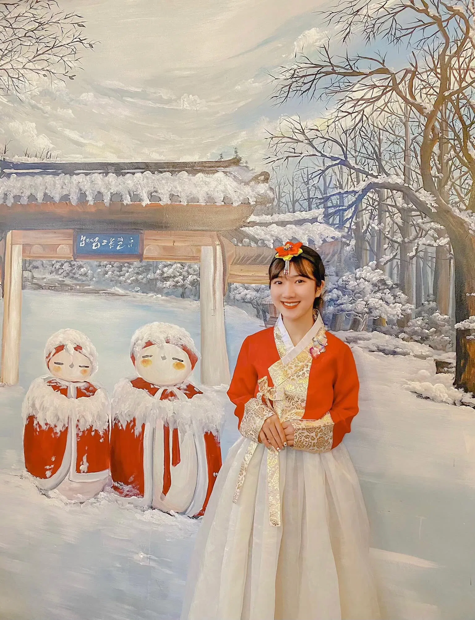 Cùng ngắm tuyết rơi nào! (Ảnh: Facebook Sweet Rose Coffee)