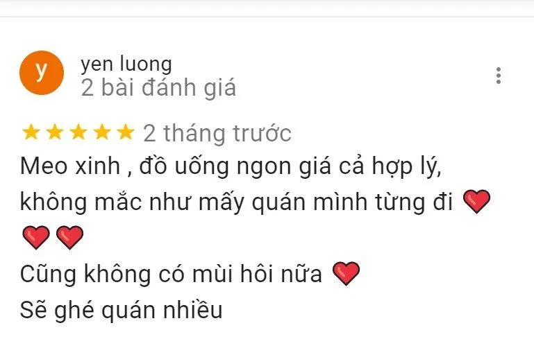 Nhận xét của khách hàng (Ảnh: BlogAnChoi)