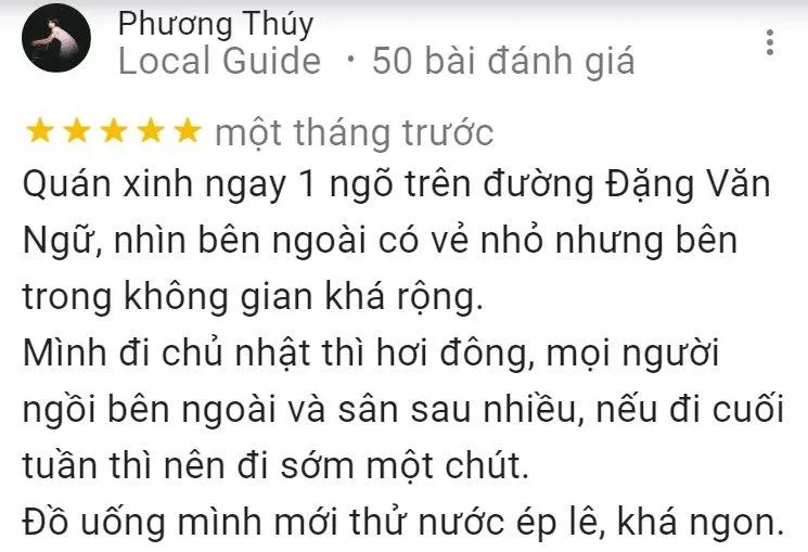 Nhận xét của khách hàng (Ảnh: BlogAnChoi)