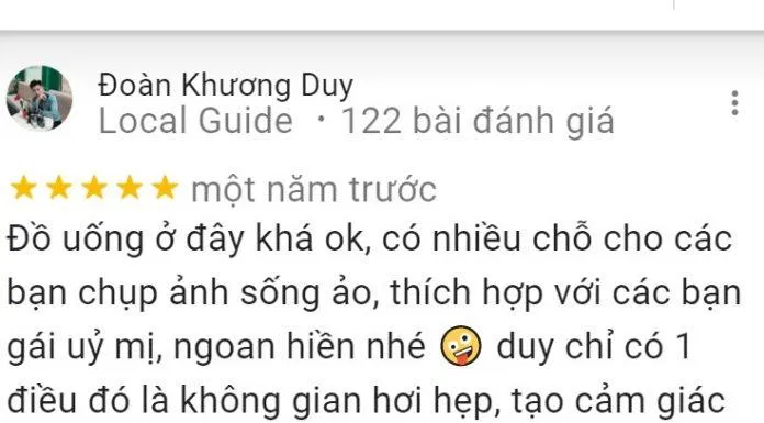 Nhận xét của khách hàng (Ảnh: BlogAnChoi)