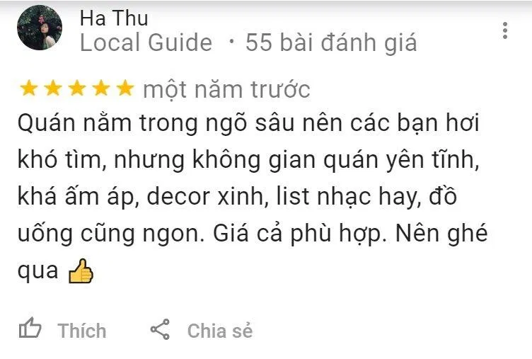 Nhận xét của khách hàng (Ảnh: BlogAnChoi)