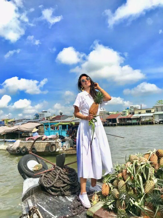 Một góc thanh bình trên chợ nổi được nhiều người check - in (Nguồn: Internet)
