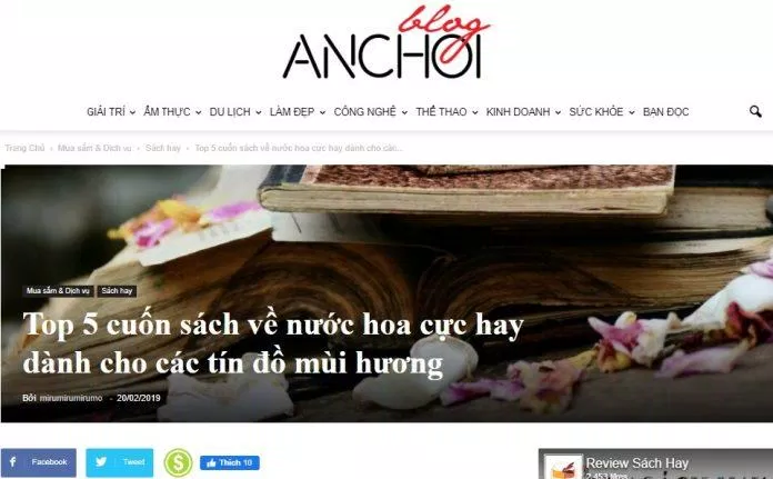 Bài viết đầu tay của tôi ở BlogAnChoi (Ảnh: BlogAnChoi)